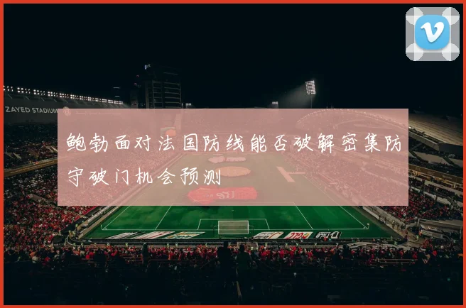 鲍勃面对法国防线能否破解密集防守破门机会预测